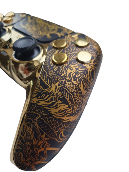 PS5 Controller - Matte Golden Dragon