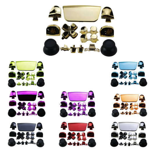 PS5 Controller Button Sets - Chrome Colours - BDM 020